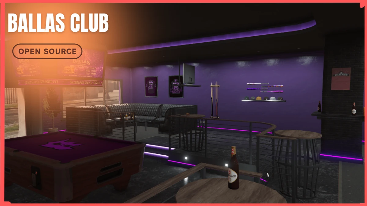 Ballas Club MLO FiveM | Grove Street Gang Club | Open Source